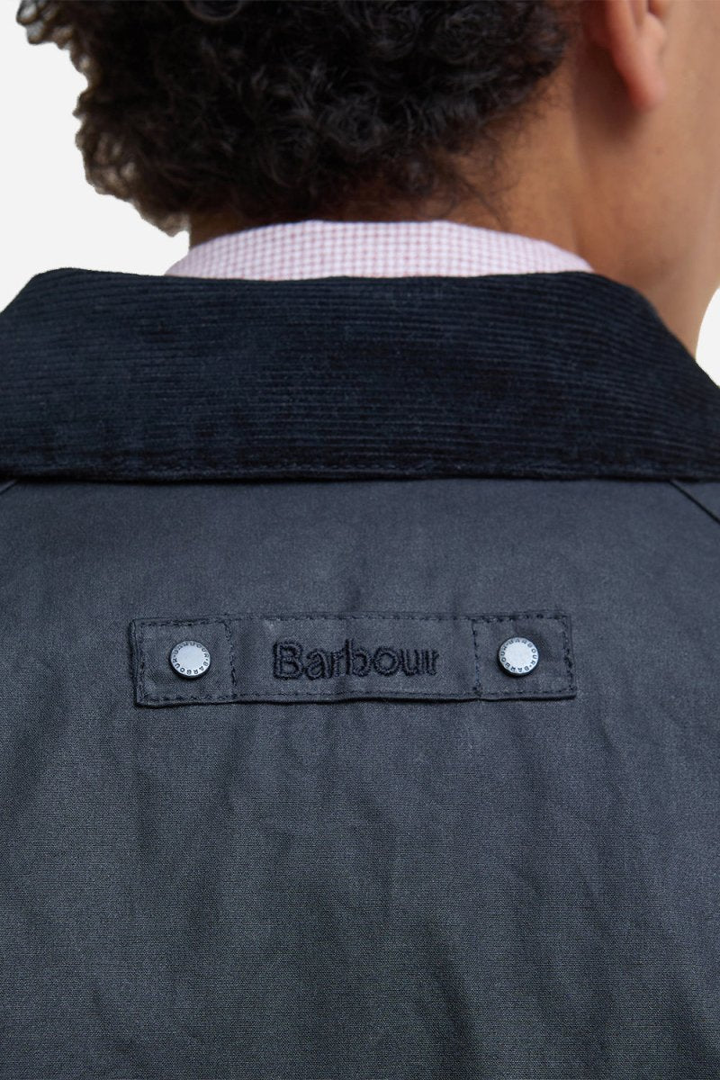 Barbour Lorden Wax Mac (Navy) | Jackets