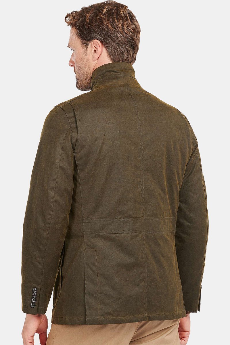 Barbour Lutz Waxed Jacket (Olive) | Jackets