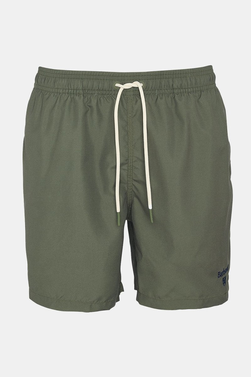 Barbour Staple Logo Swim Shorts (Olive) | Shorts