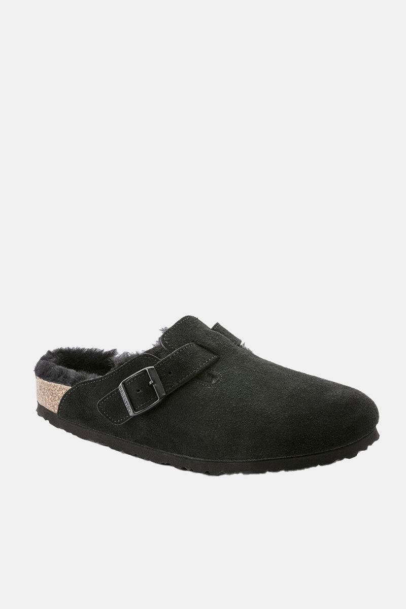 Birkenstock Boston Shearling (Black) | Sandals