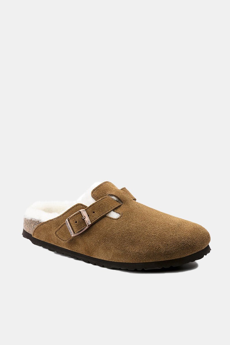 Birkenstock Boston Shearling (Mink Brown) | Sandals