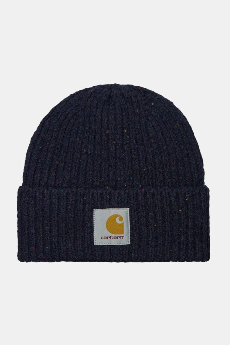 Carhartt WIP Anglistic Beanie (Speckled Dark Navy Heather) | Hats