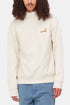 Carhartt WIP Half Zip American Script Sweatshirt (naturlig) | Trøjer