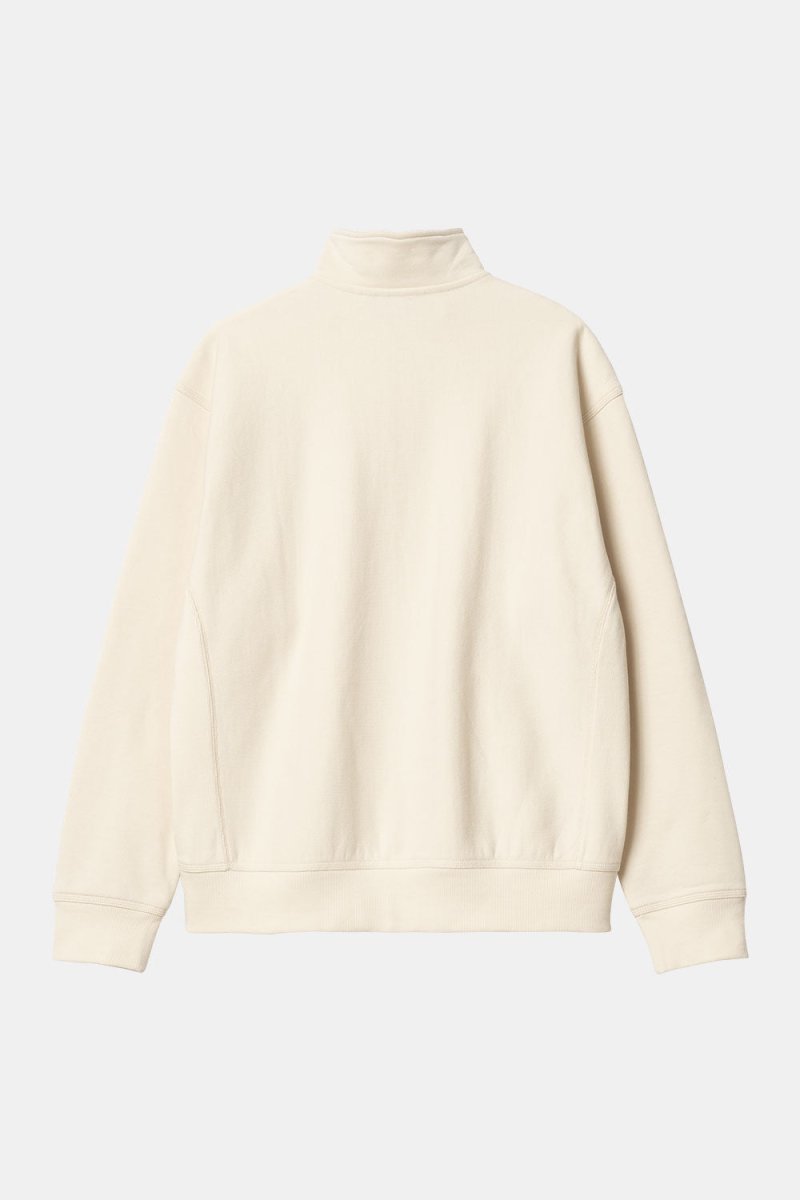 Carhartt WIP Half Zip American Script Sweatshirt (Natural) | Sweaters