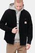 Carhartt WIP langærmet flintskjorte (sort skyllet) | Skjorter