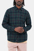 Carhartt WIP L/S Lermond skjorte (Juniper / Dark Navy) | Skjorter