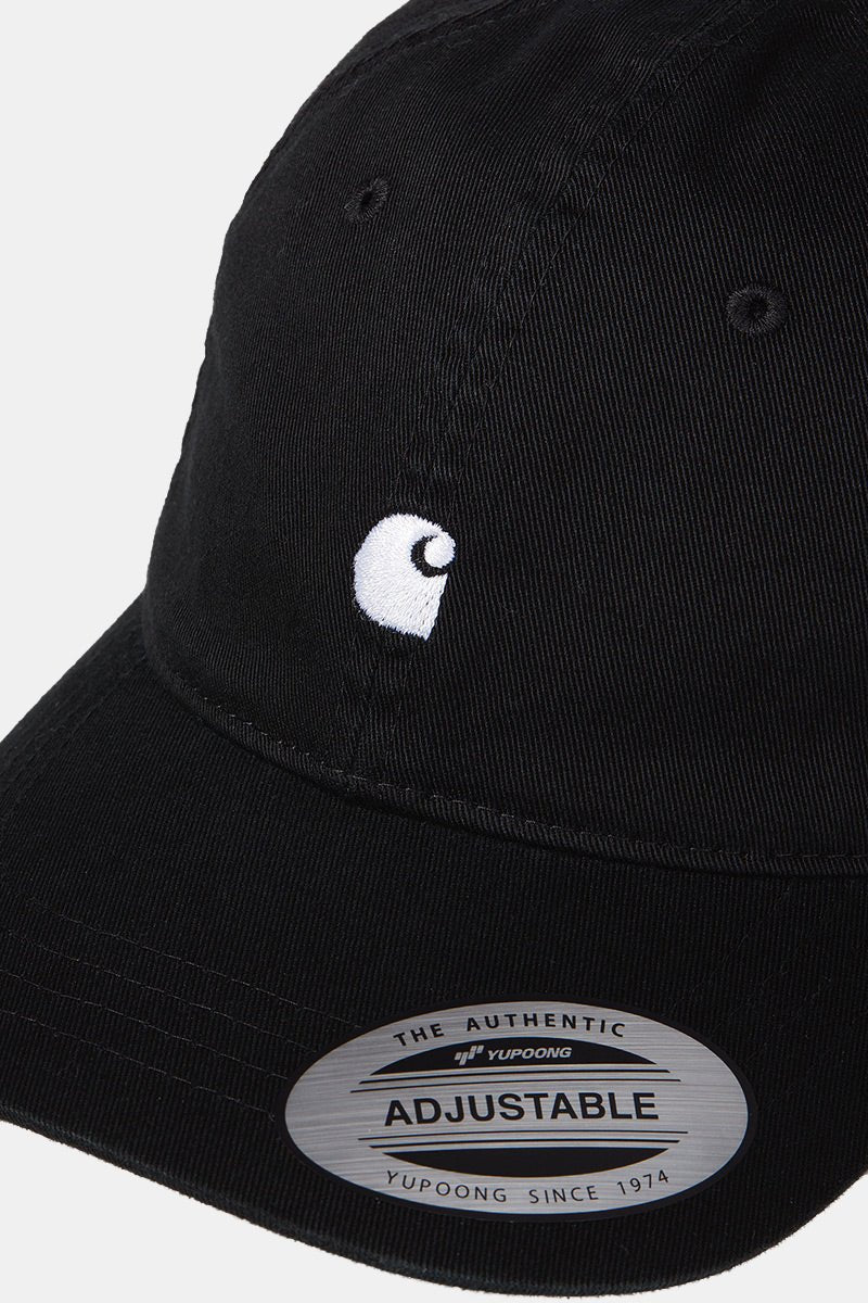 Carhartt WIP Madison Logo Cap (Black/White) | Hats