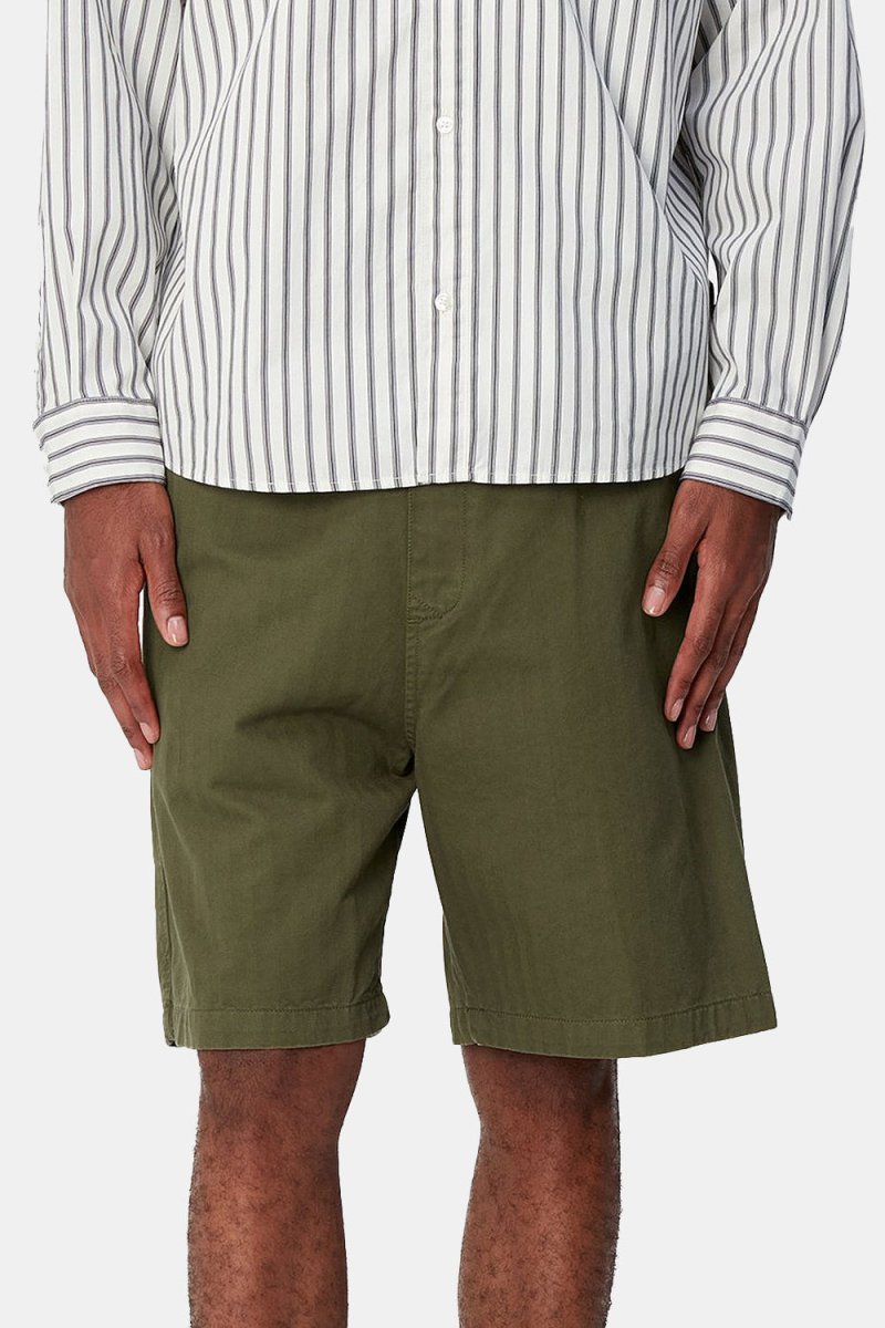 Carhartt WIP Rainer Garment Dyed Shorts (Dundee Green) | Shorts