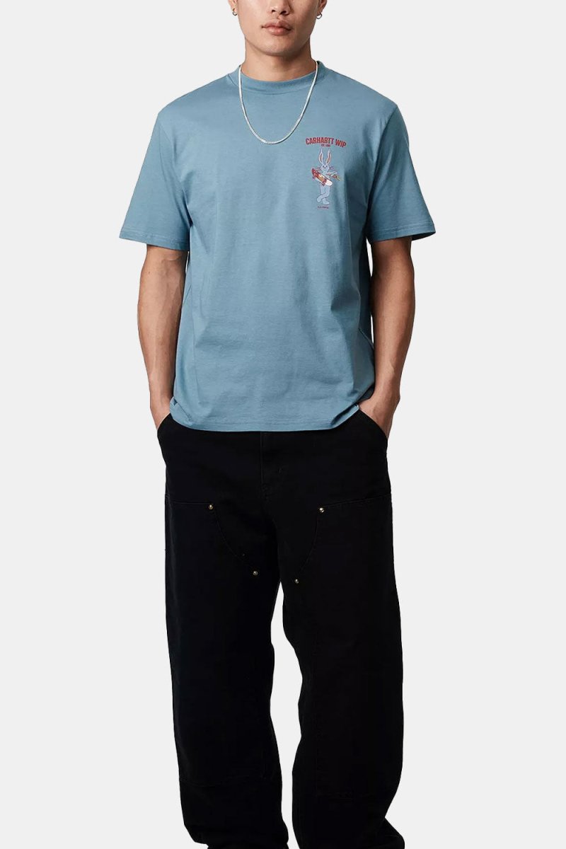 Carhartt WIP Short Sleeve Old Friend T-Shirt (Clay Blue) | T-Shirts