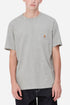 Carhartt WIP kortærmet lomme-t-shirt (grå meleret) | T-shirts