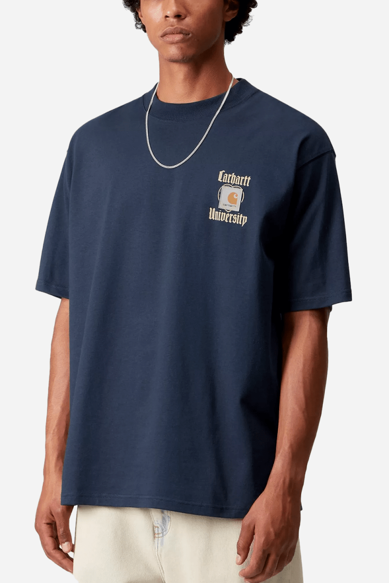 Carhartt WIP Short Sleeve Schooling Heart T-Shirt (Jupiter) | T-Shirts