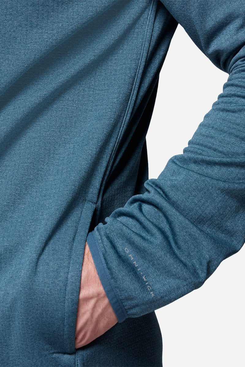 Columbia Essential Hike™ Grid Fleece Full Zip (Everblue) | Sweaters