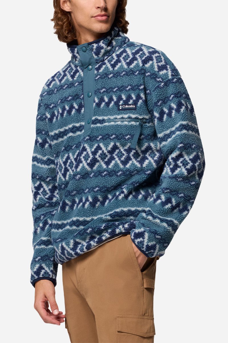 Columbia Helvetia™ II Printed Half Snap Fleece (Everblue KnitKnot) | Sweaters