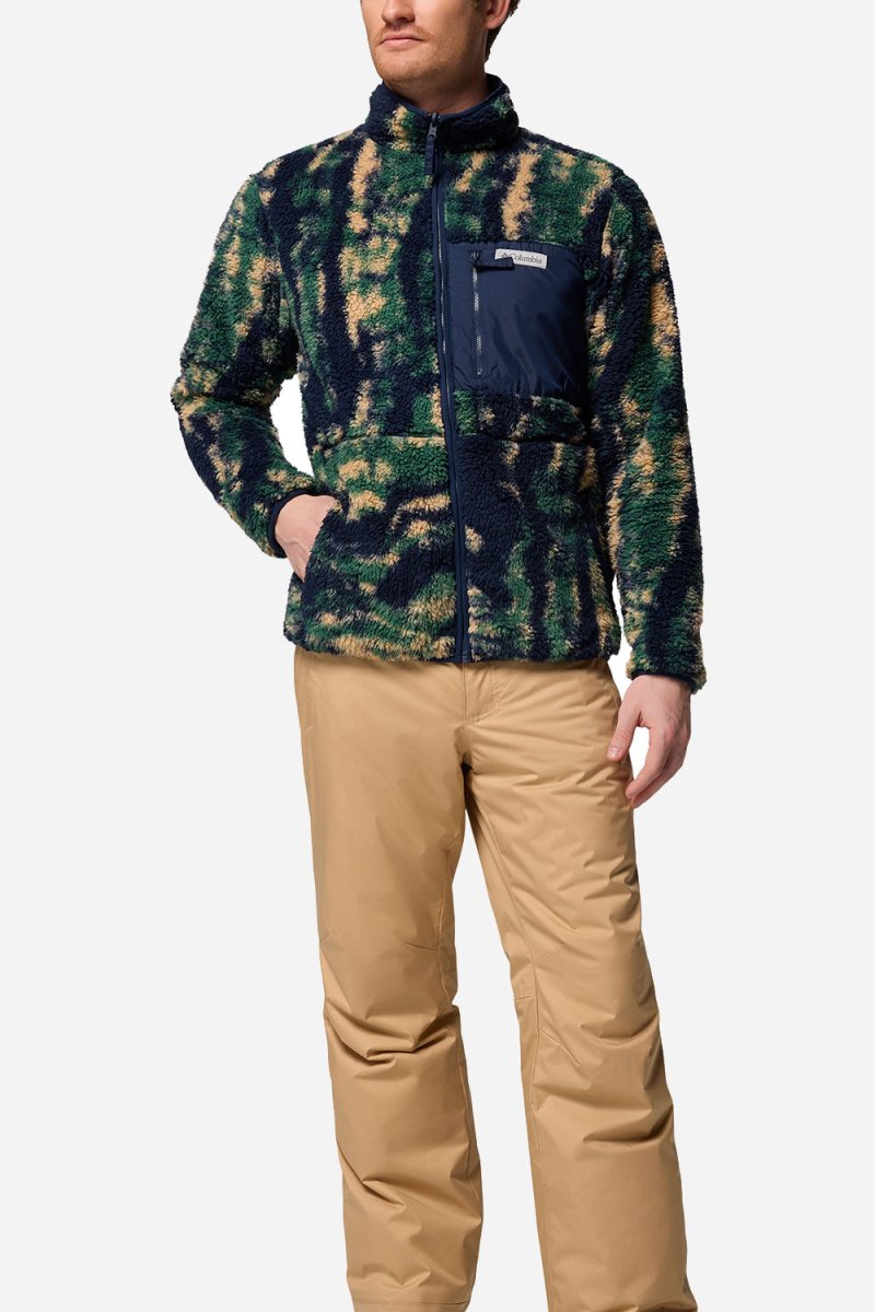 Columbia Winter Pass™ Reversible Fleece (Collegiate Navy/Tracks) | Sweaters