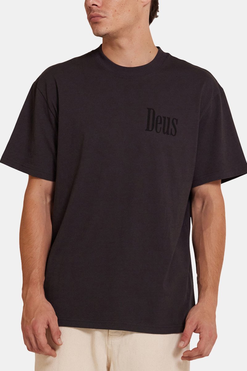 Deus Partisan Tee Organic Cotton T-Shirt (Anthracite) | T-Shirts