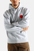 Edwin japansk sweatshirt med solhætte (grå mergel) | Trøjer