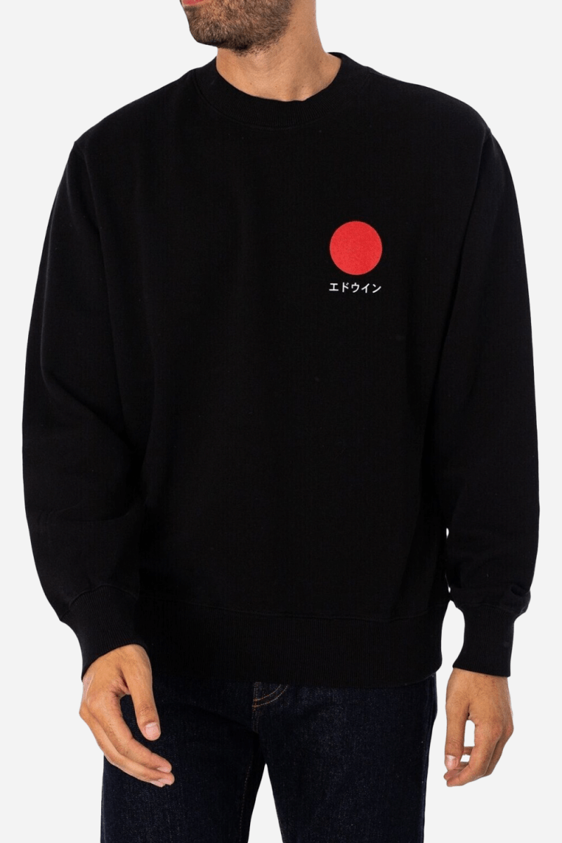 Edwin Japanese Sun Sweat (Black) | Sweaters