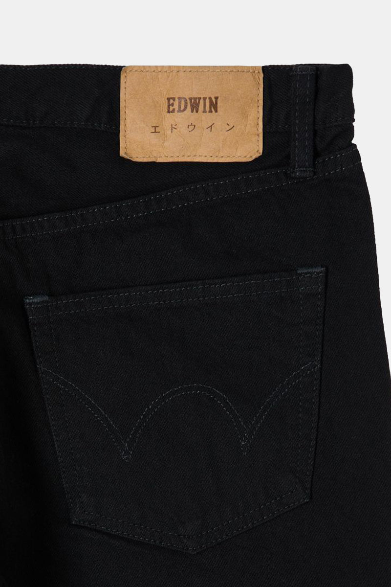 Edwin Regular Tapered Kaihara Unwashed Jeans (Black) | Jeans