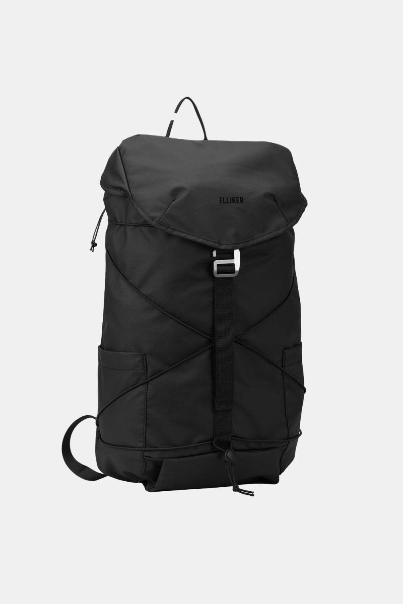 Elliker Wharfe Flap Over Backpack 22L (Black) | Bags