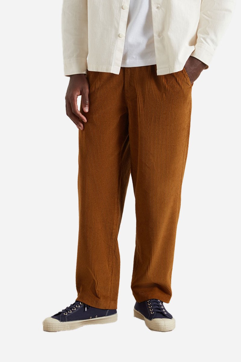 Farah Adam Archive Twin Pleat Trousers (Rich Tobacco) | Trousers