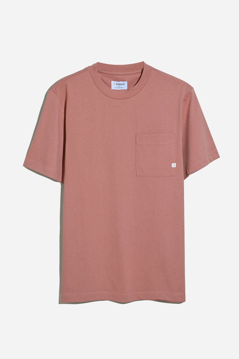 Farah Stacy Pocket Short Sleeve T-Shirt (Varsity Pink) | T-Shirts