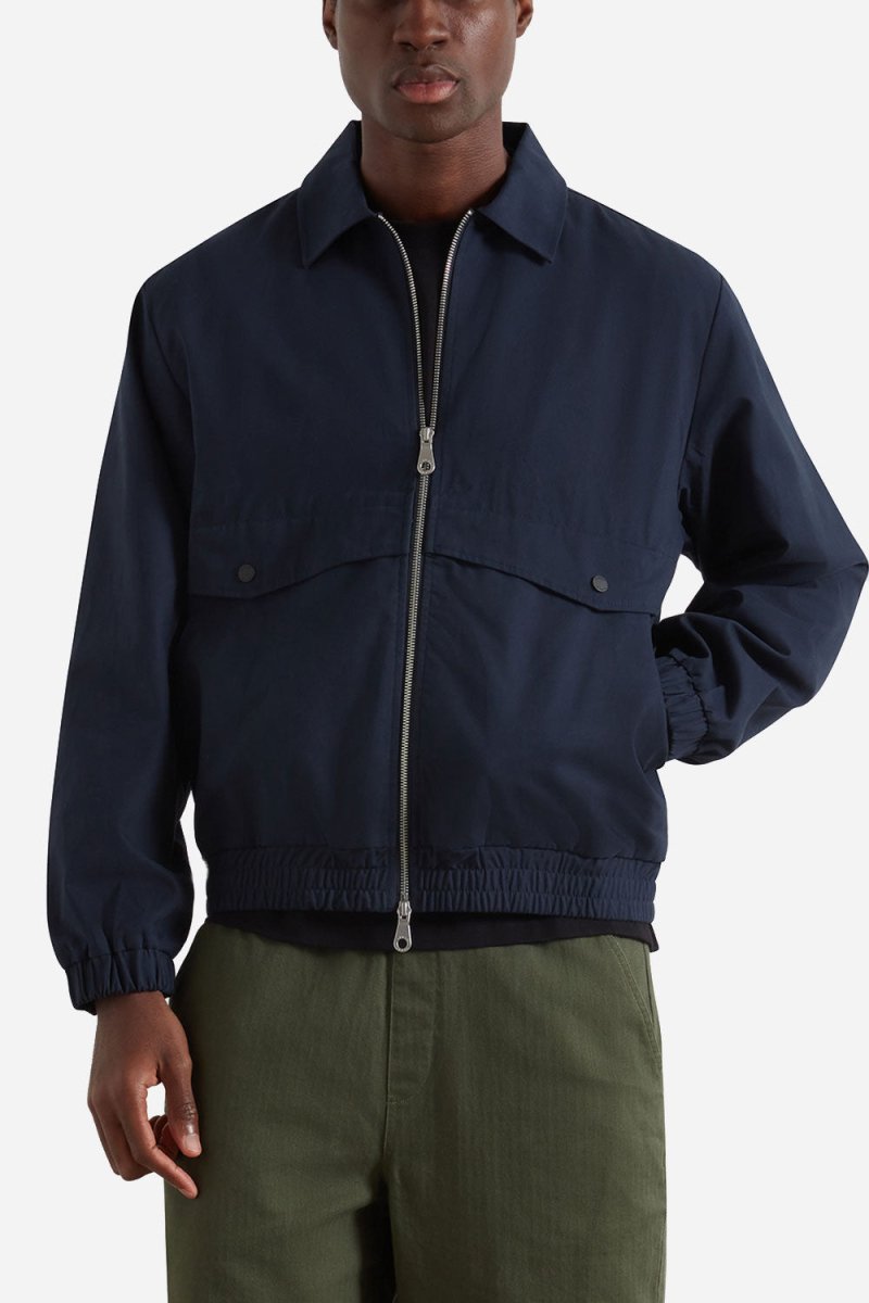 Farah Tyler Cotton Blouson (True Navy) | Jackets