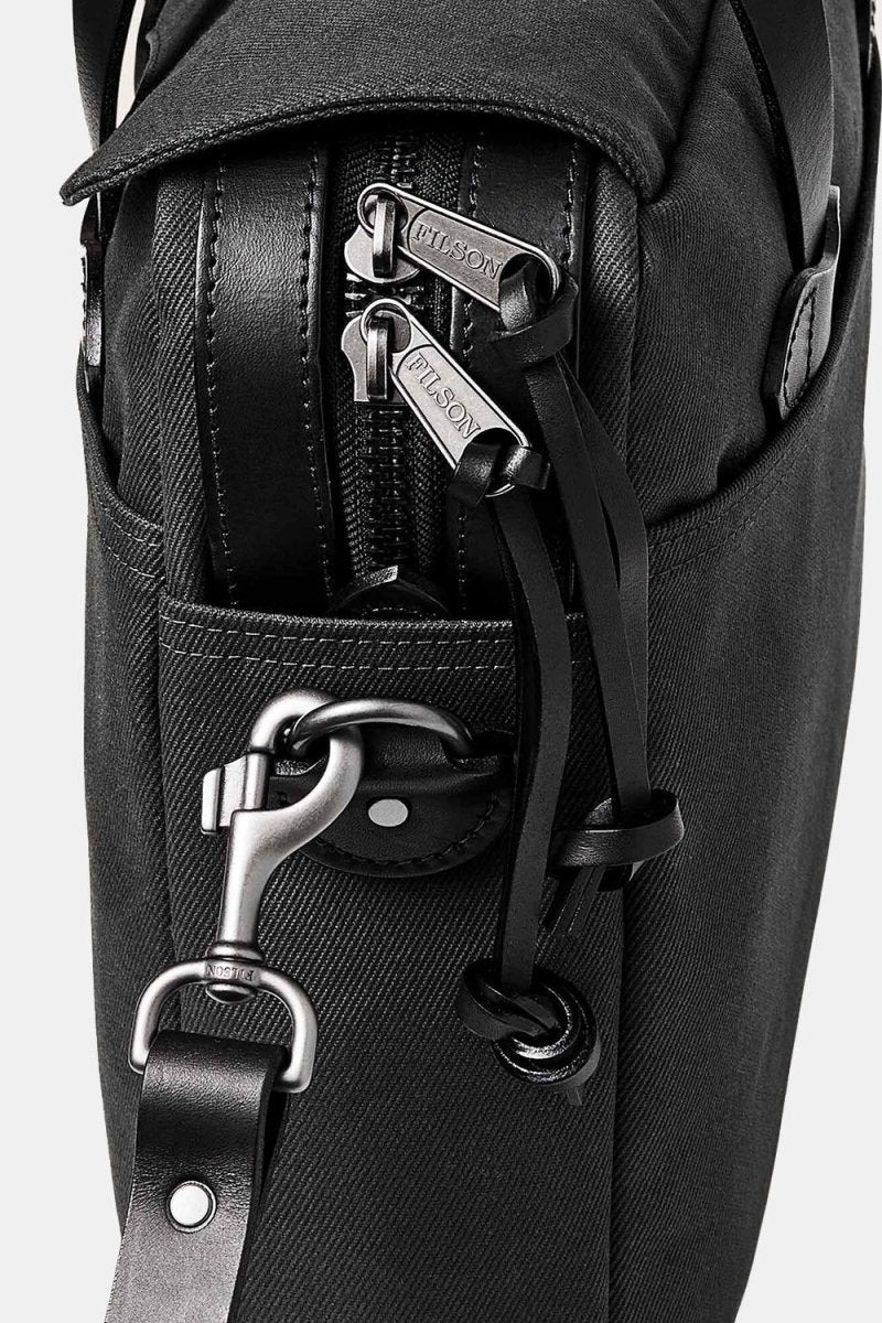 Filson Rugged Twill Original Briefcase (Faded Black) | Bags