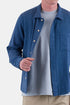 Folk Patch Shirt (Indigo Basketweave) | Skjorter