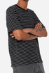Folk Textured Stripe T-Shirt (Sort/Ecru) | Skjorter