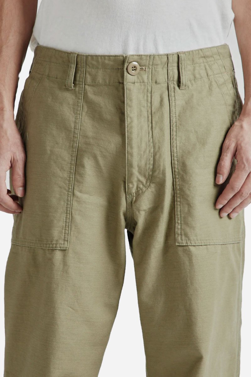 Frizmworks Back Satin Fatigue Pants (Khaki Beige) | Trousers