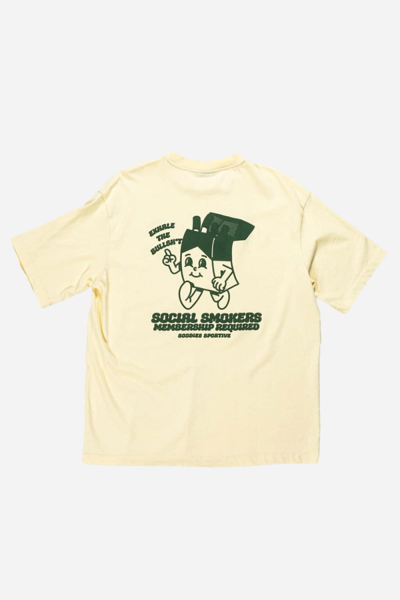 Goodies Sportive Social Smokers T-Shirt (Butter) | T-Shirts