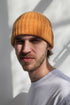 Halvt dusin Super-Soft Lammeuld Fisherman Beanie (Citrus Yellow) | Hatte