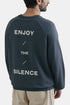 La Paz Cunha Silence Print Sweatshirt (sort sand) | Trøjer
