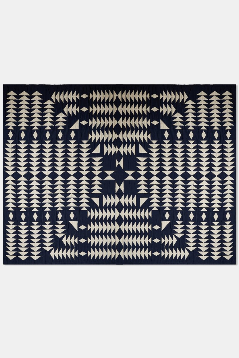 Pendleton Cotton Matelasse Twin Blanket (Midnight Nova Blue) | Lifestyle