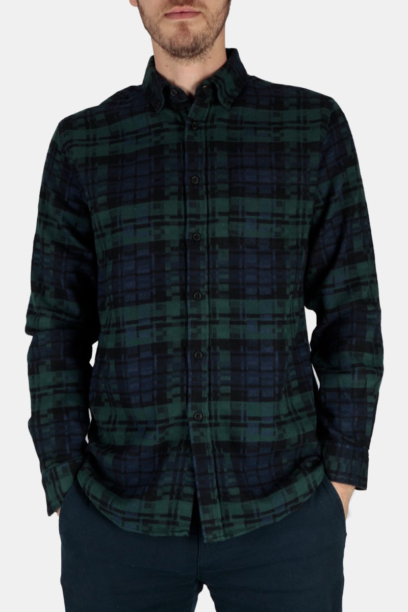 Portuguese Flannel Abstract Blackwatch ESP Shirt (Black) | Shirts