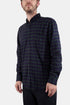 Portugisisk Flannel Blom ESP ternet skjorte (blå / lilla) | Skjorter
