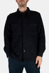Portugisisk flannelstrikket sildebensovershirt (Navy) | Skjorter