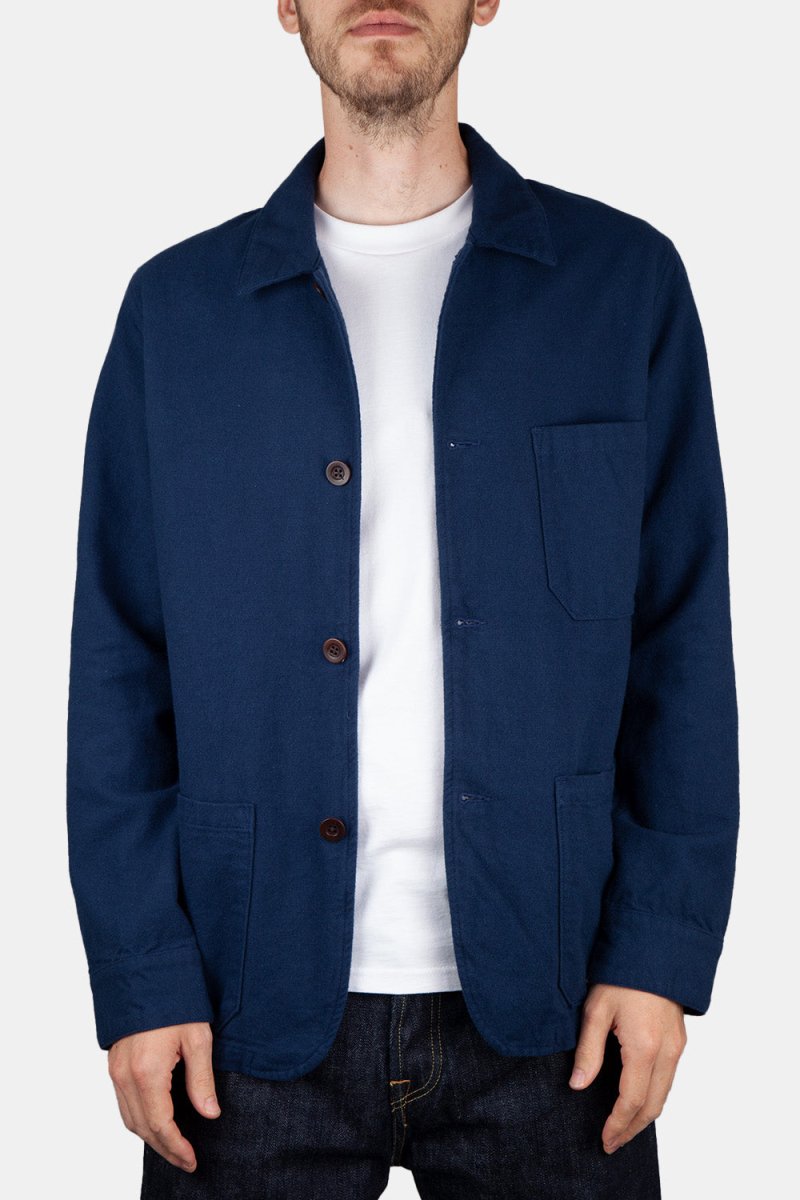 Portuguese Flannel Labura Heavy Flannel Jacket (Blue) | Jackets