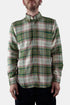 Portugisisk Flannel Portlad Ternet skjorte (Ecru / Grøn) | Skjorter