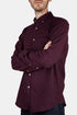 Portugisisk flannel Teca skjorte (Bordeaux mørkerød) | Skjorter