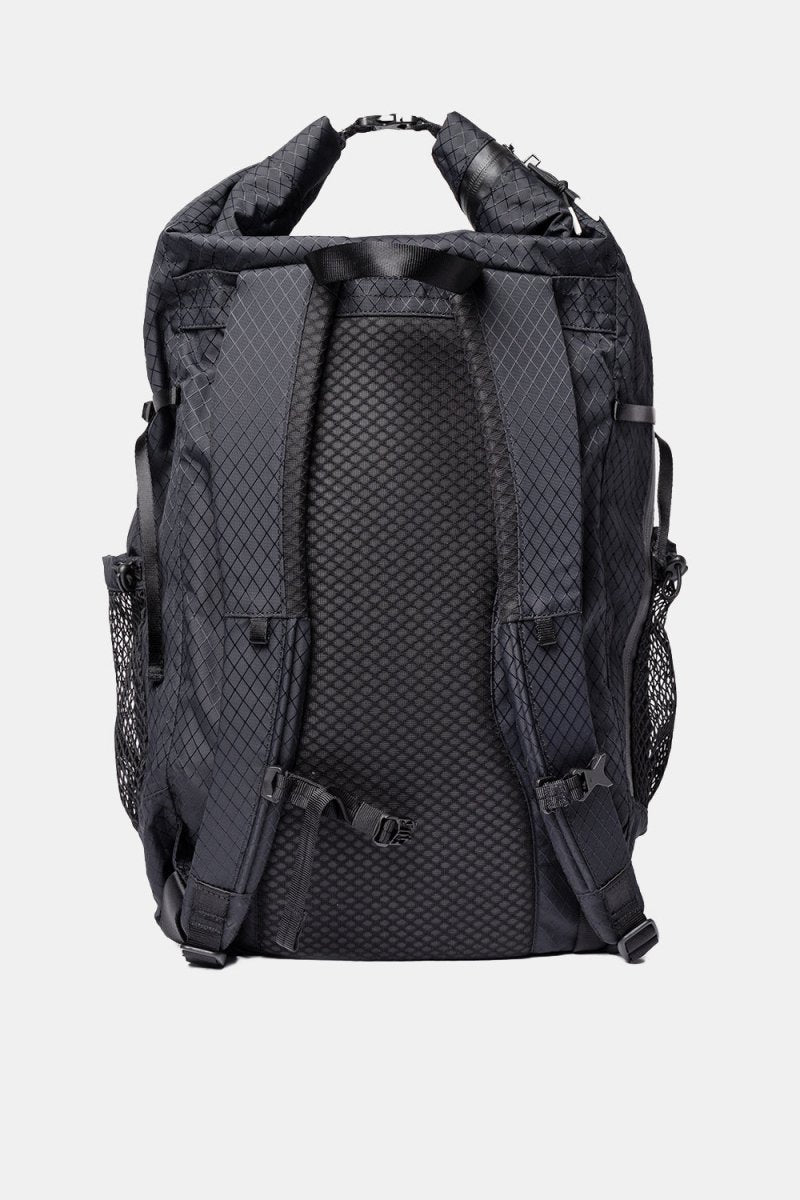 Sandqvist Kevin Rolltop Recycled Nylon Backpack (Black) | Luggage