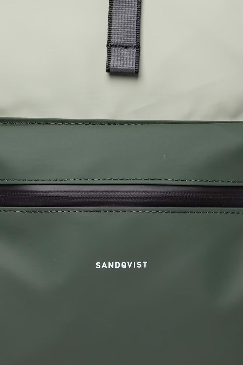 Sandqvist Ruben 2.0 Water - Resistant Rolltop Backpack (Multi Green) | Bags