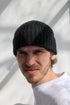 Super-blød lammeuld Fisherman Beanie - koksgrå | Hatte