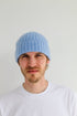 Halvt dusin Super-Soft Lammeuld Fisherman Beanie - Glacier Blue