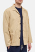 Universal Works Bakers Summer Poplin Overshirt (Sand) | Jakker