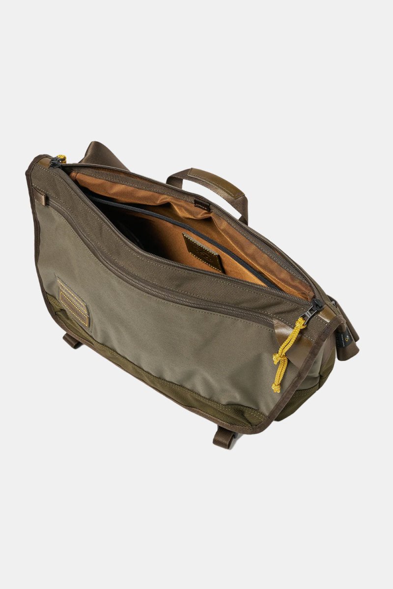 Universal Works Courier Bag (Olive Recycled Tech Canvas) | Bags