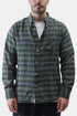 Universal Works Daybrook skjorte (grøn Ikat Twill Check) | Skjorter