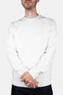 Universal Works Loopback Broderet Oversized Sweatshirt (Ecru) | Trøjer