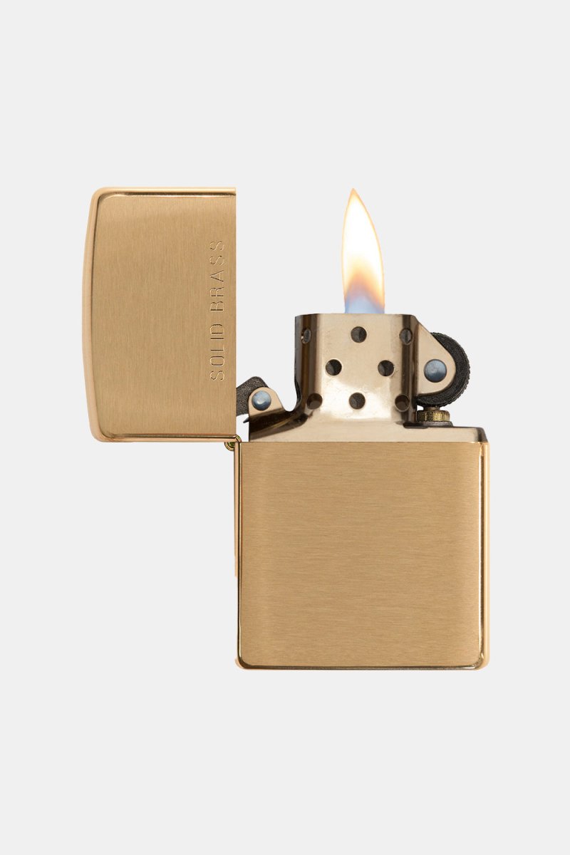 Zippo Classic Lighter (Brushed Brass) | Accessories