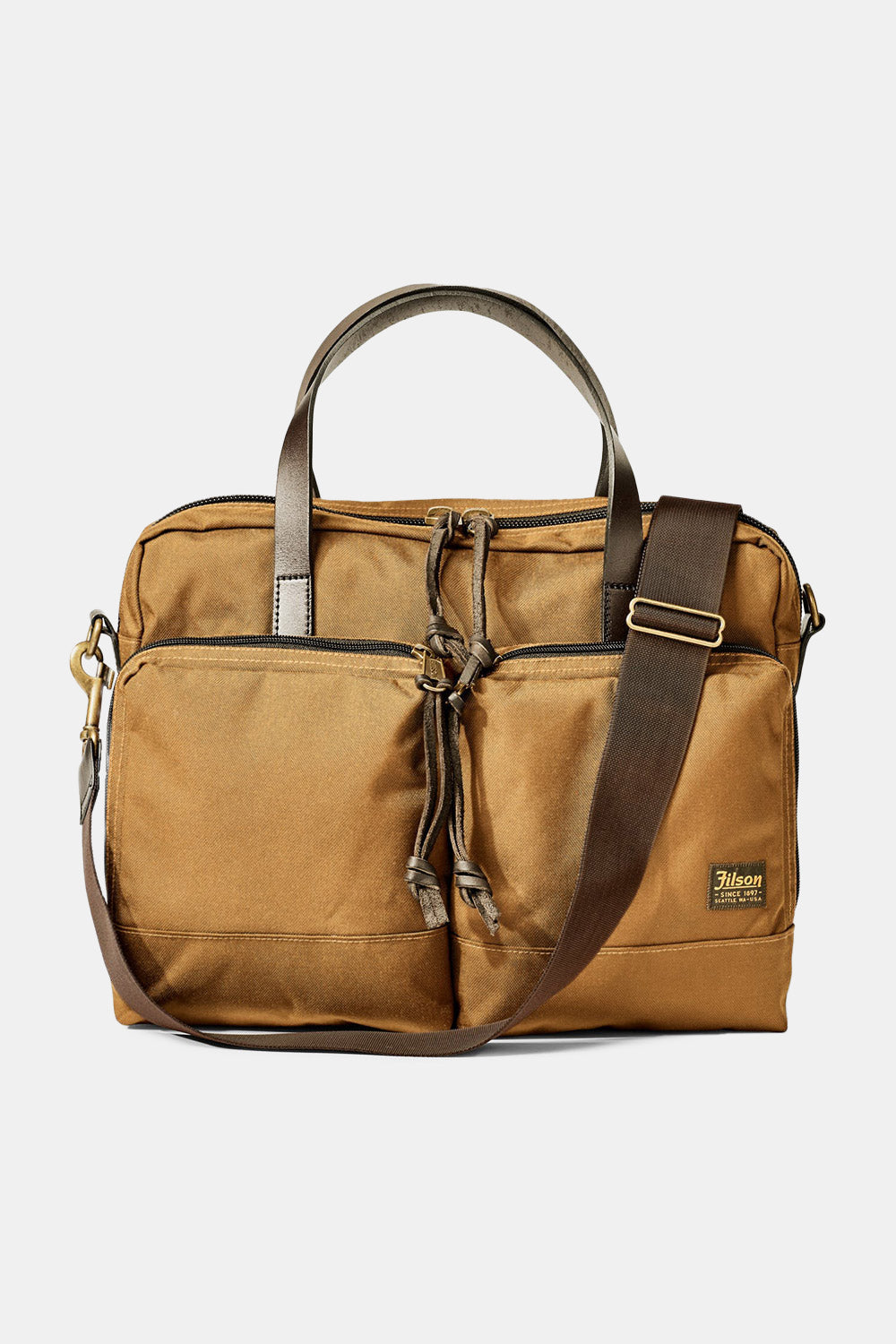 Filson Dryden Briefcase (Whiskey) | Number Six